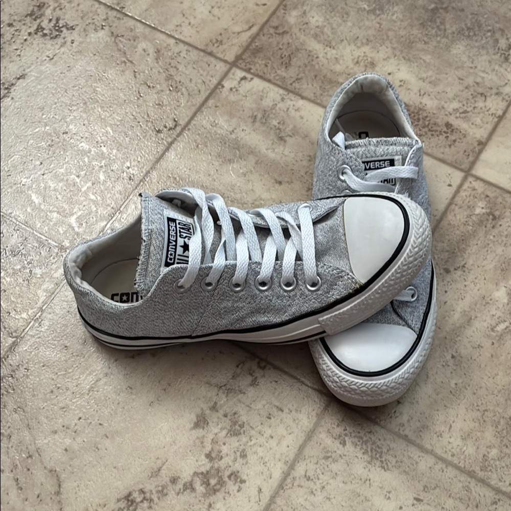 Converse Gray and White Chuck Taylor Sneakers